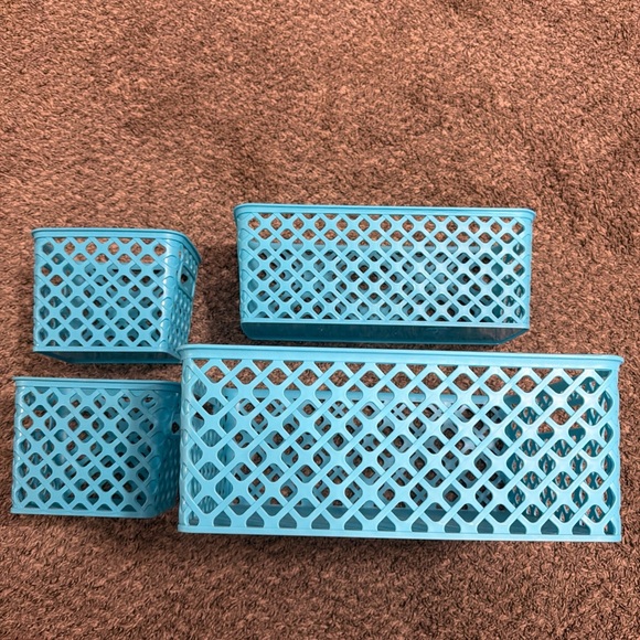 Blue Storage Basket Set - Picture 3 of 4